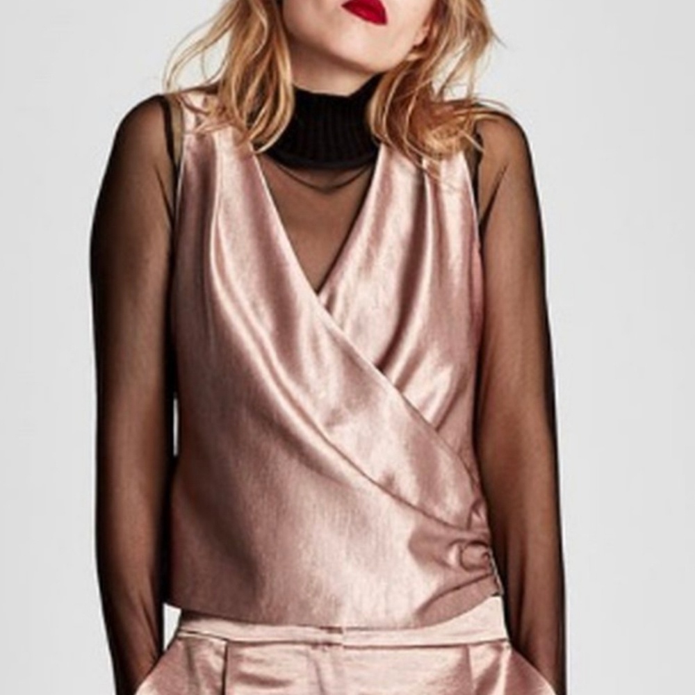 NWT Zara Satin top